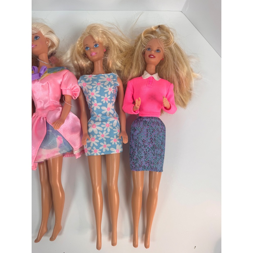 Vintage Barbie Doll Lot of 4 70s 90s Mattel Clothes Ariel Little Mermaid 1966